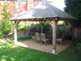 Oak Gazebo Outside Dining Area