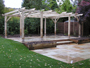 Oak Pergola with Mint Indian Stone Patio