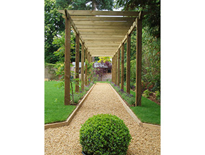 wooden garden pergola