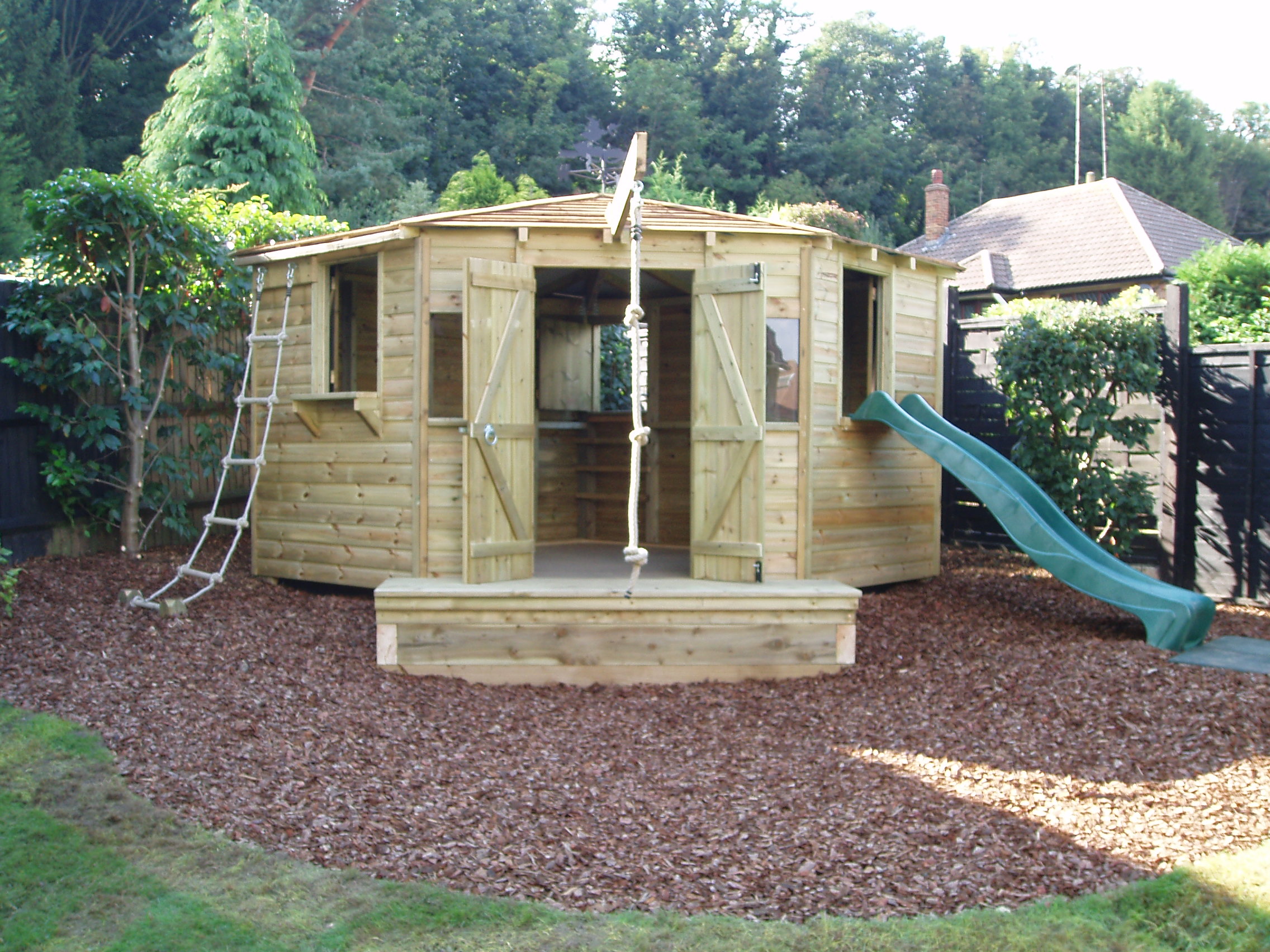 ADL Timber Structures Childrens Play Houses And Forts Garden